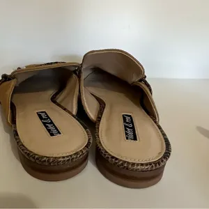 Violet &‎ Red Selma Camel Leather Mules Tan Size 8.5 thumbnail 8