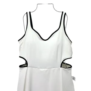 NWT Old Navy PowerSoft Athletic Dress L White Cutout Shelf Bra Active Tennis thumbnail 6