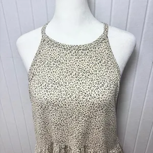 gaze Women’s Cropped Top Leopard Print Size‎ M Tan Size M thumbnail 2