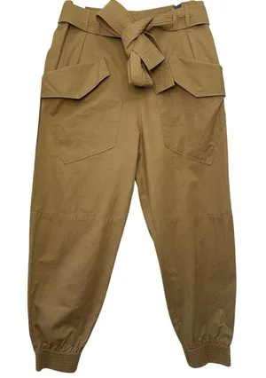 AMUR Lisette Cargo Pant Size Medium Tan Brown‎ Revolve Paper Bag Jogger Luxury thumbnail 1