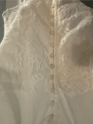 Free People Cosette Corset Tank Blouse White thumbnail 5