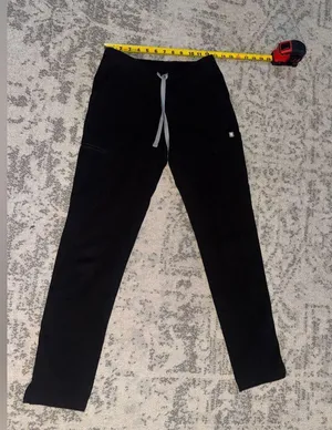 FIGS Livingston Basic Scrub Pants Black Mid Rise Women's XXS 26x28 Comfort thumbnail 2