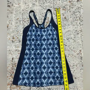 PATAGONIA razor back tank top with Bra size Small blue organic cotton thumbnail 4