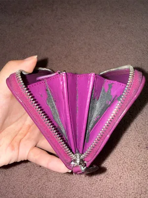 Coach Ashley Op Art Zip Around Wallet Purple thumbnail 12