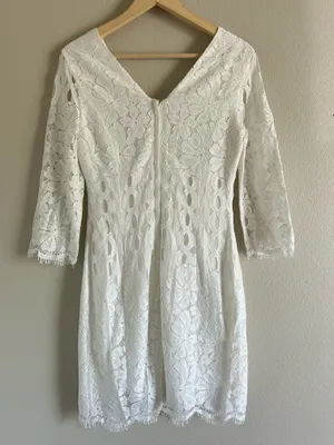 Lilly Pulitzer Macon Dress Resort White Whitaker Lace Sz 6. Originally $368. thumbnail 3