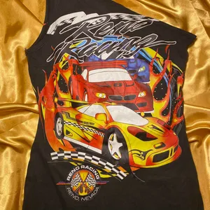 Forever 21 One Shoulder Mini Dress with Racing Car Graphic Mini Dress thumbnail 3