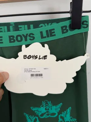 Boys Lie Small NEW Kindling V2 Pants Green Bootcut Lounge Comfy Angels Coquette thumbnail 4