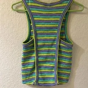 Anthropologie racer tank striped thumbnail 4