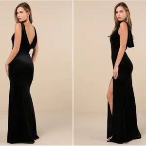 LULU's Elegant Classy Prom Wedding Special Event Modern Chic Sexy Mermaid Maxi thumbnail 4
