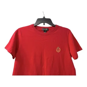 Lauren Ralph Lauren Women's Red Crewneck T-shirt Embroidered Logo Small thumbnail 6