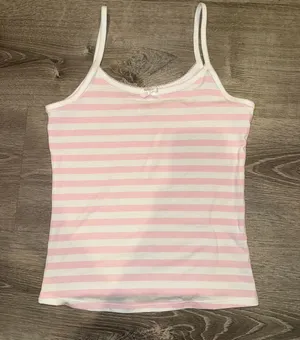 Pink X Frankie’s Bikinis Set Peony Stripe Size Small Top XS Shorts thumbnail 4