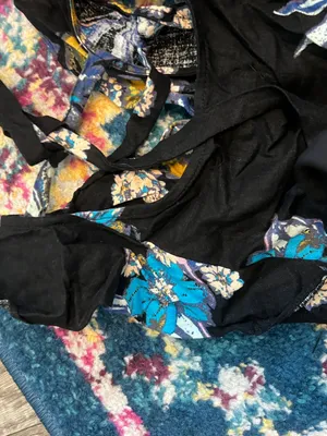 Free People Summer in Tulum linen floral Mini Dress small thumbnail 15
