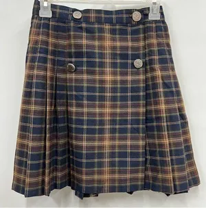 Tracy Evans Vintage size small wrap around vintage plaid skirt rayon blend made in the USA thumbnail 1