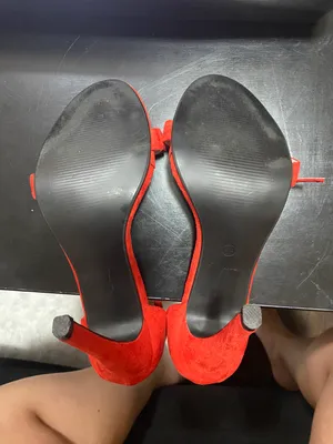 Pretty Little Thing Red Heels thumbnail 5