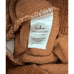 Lulus Katherina Rust Brown Western Country Button Front Corduroy Skirt Size XS thumbnail 5