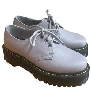 DR. MARTENS 31167 PLATFORM OXFORDS SHOES PINKY BEIGE BLUSH WOMENS Sz 39 US 8 thumbnail 1