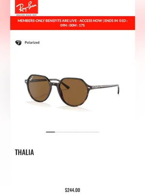 RAY BAN Thalia polarized sunglasses, made in Italy thumbnail 3