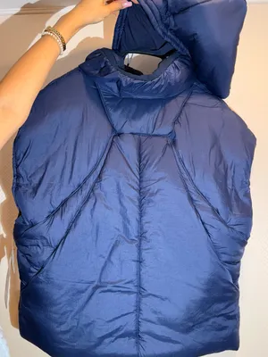 NWT FP Movement by Free People Navy Quilted Parker Hooded Poncho Puffer Vest thumbnail 8