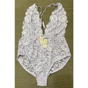 Comin' In HAHt Lace Bodysuit, Lavender, Medium Size undefined thumbnail 2