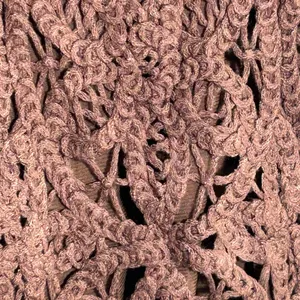 INC Brown Textured Crochet Knit Top Earthy Boho Whimsigoth Style - Size S thumbnail 4