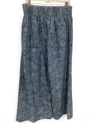 Lg Paisley Print Wide Leg Denim Pants from Bellanblue thumbnail 3