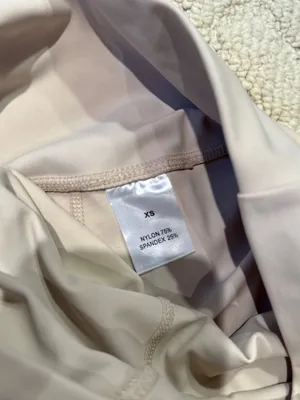 Cream V Waist Flare Yoga Pants High Rise thumbnail 4