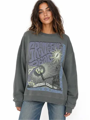 American Eagle Grateful Dead Summer Tour 76 Distressed Sweatshirt XS thumbnail 1