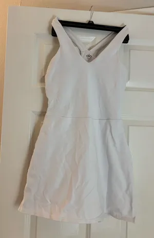 Alo Yoga Airbrush Real Dress White thumbnail 1