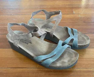 Naot Kayla Leather Sandal Comfort Shoes size 39 Brown Wedge thumbnail 1