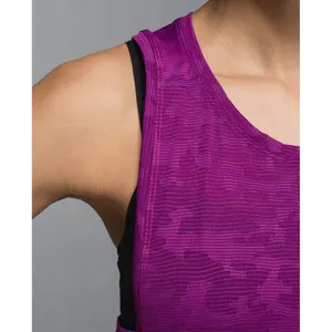 Lululemon Womens Run For Days Tank Top Size 4 Regal Plum Purple Mesh Athleisure thumbnail 5