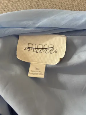 Mare Mare Cowl Neck Sheer Hem Dress Blue Size XS thumbnail 4