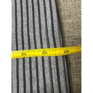 D&D Lifestyle Womens XL Grey Black Striped Short Sleeve Knit Scoop Neck Top thumbnail 6
