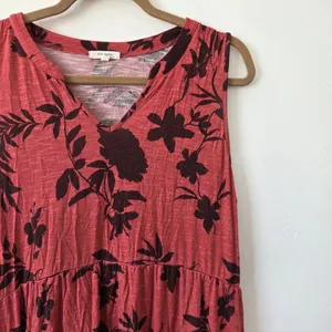 Maurices Jersey Tiered Midi Dress Lightweight Casual Festival Summer Teacher XL thumbnail 3