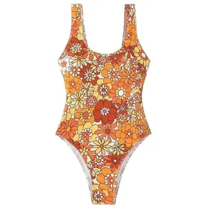 SheIn NWT Cheeky Floral One Piece Swimsuit Sz Med thumbnail 3