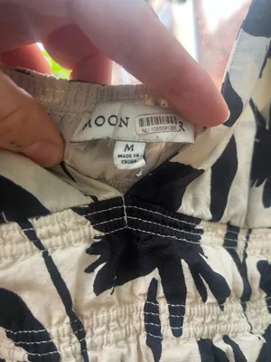 Black and white patterned romper  thumbnail 3