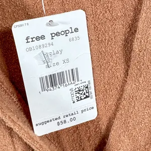 Free People NEW We the Free Oliver Boucle Ribbed Long sleeve Henley in Clay, XS, MSRP $58 thumbnail 11