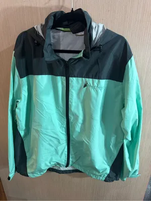 Women’s Frogg Toggs Mint & Charcoal Rivers Toadz Rain Jacket Size L/XL thumbnail 1