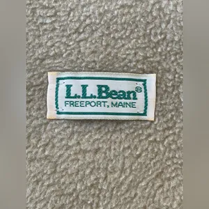 L.L. Bean Beige Fringed Scarf Tan thumbnail 6