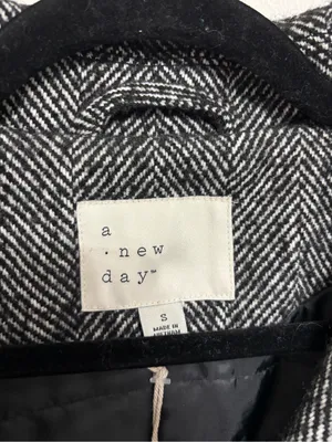 NEW Target A New Day Women’s Herringbone Oversized Peacoat - Size S thumbnail 4