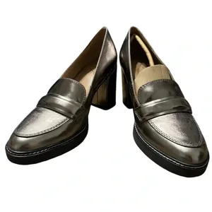 ✨ Naturalizer Dabney Heeled‎ Loafers Slip-On Lug Sole 8W ✨ thumbnail 2