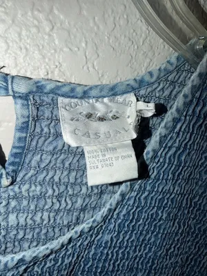 Vintage Jean dress Denim Jean Dress Jumper sleeveless cottagecore teacher thumbnail 4