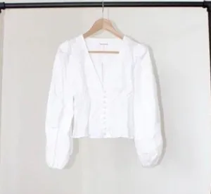 1HR SALE ⚡Reformation Aryn Top (White) thumbnail 3