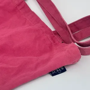 J. Crew Pink‎ Canvas Tote Bag Beach Travel Everyday Casual Nautical Logo thumbnail 2
