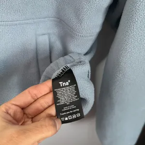 Aritzia 1 RARE Small TNA Polartec Fleece Full‎ Zip Hoodie Sweatshirt Icy Blue thumbnail 5