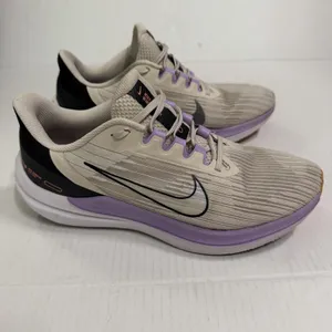 Nike Air Winflo Shoes Womens 9 Beige Purple Mesh Running Sneakers DD8686-103 thumbnail 2