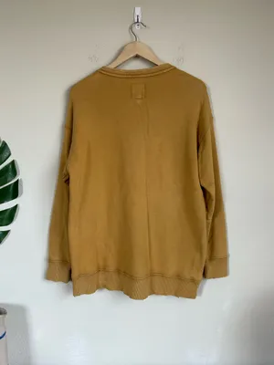Aerie Lace Up Golden Mustard Relaxed Sweatshirt thumbnail 10