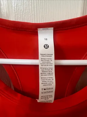 Lululemon Align Waist-Length Racerback Tank Top in Cherry Ember thumbnail 4