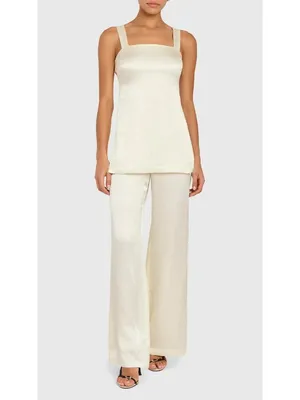 Amanda Uprichard Mariko Top in Ivory Small New Womens Sleeveless Tank Tunic thumbnail 15
