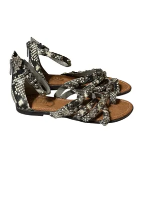 Circus by Sam Edelman Carla Snake Studded Gladiator Sandals Sz 7.5 thumbnail 4