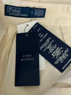 Polo By Ralph Lauren Classic Women’s Cream Straight-Leg Hemp Pants SZ 6 NWT thumbnail 10